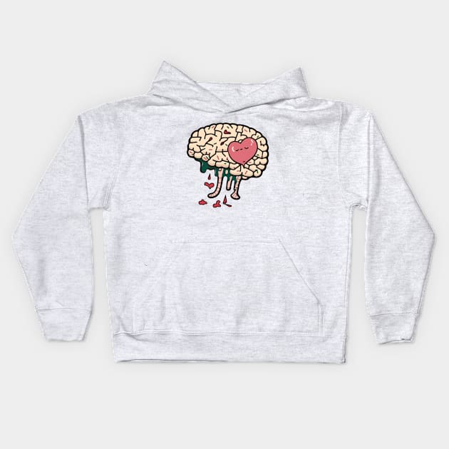 Be Kind To Your Mind Kids Hoodie by Depressed Bunny